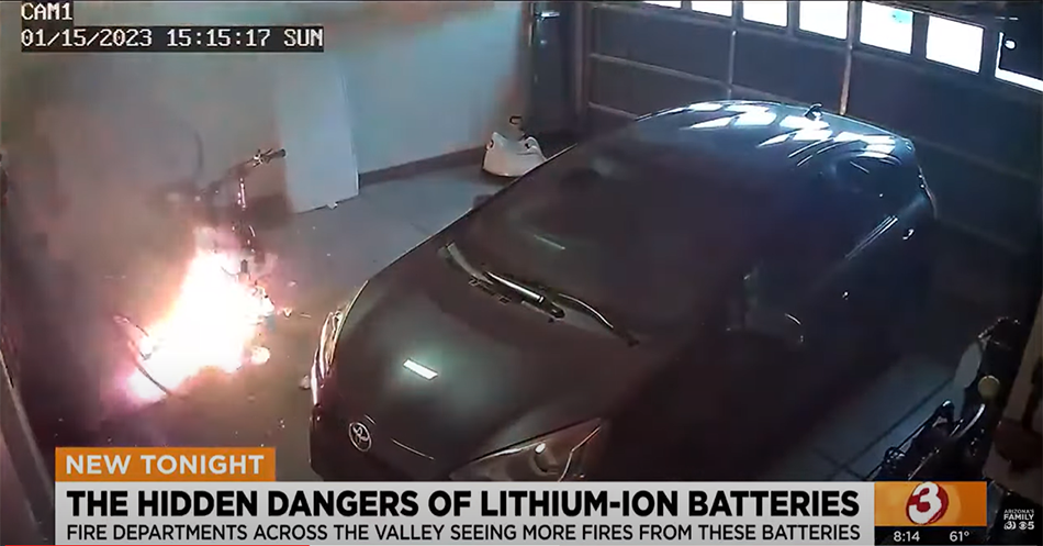 lithium ion battery fires