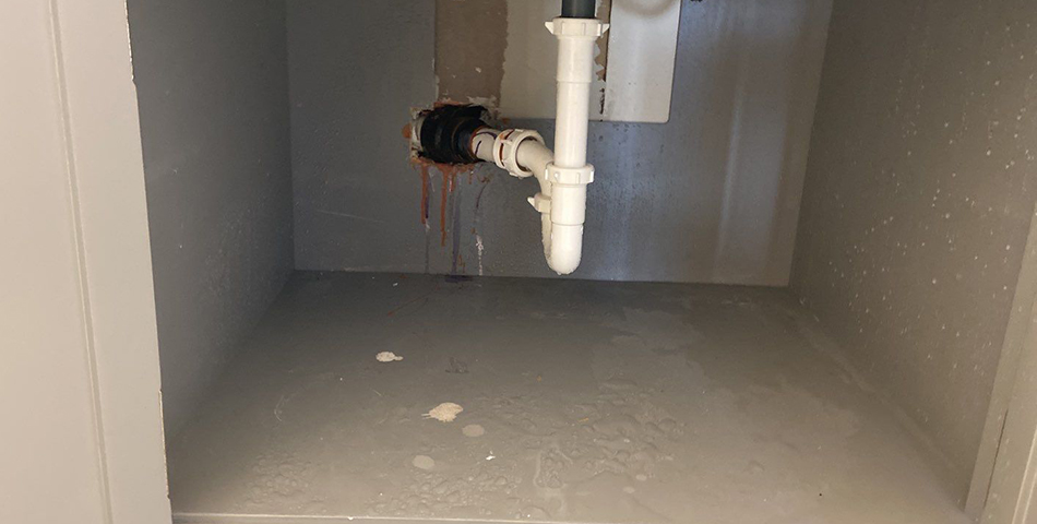 leaking water under sink