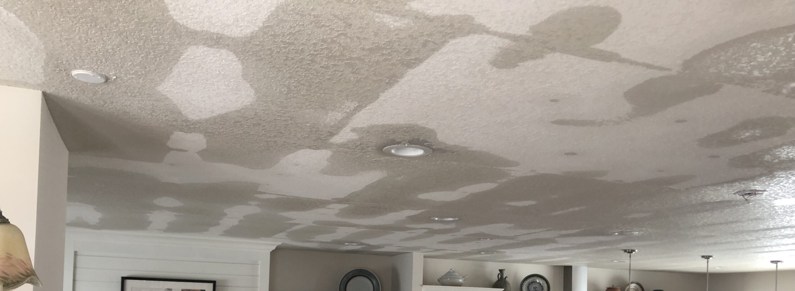 Ceiling depicting Water damage from water loss