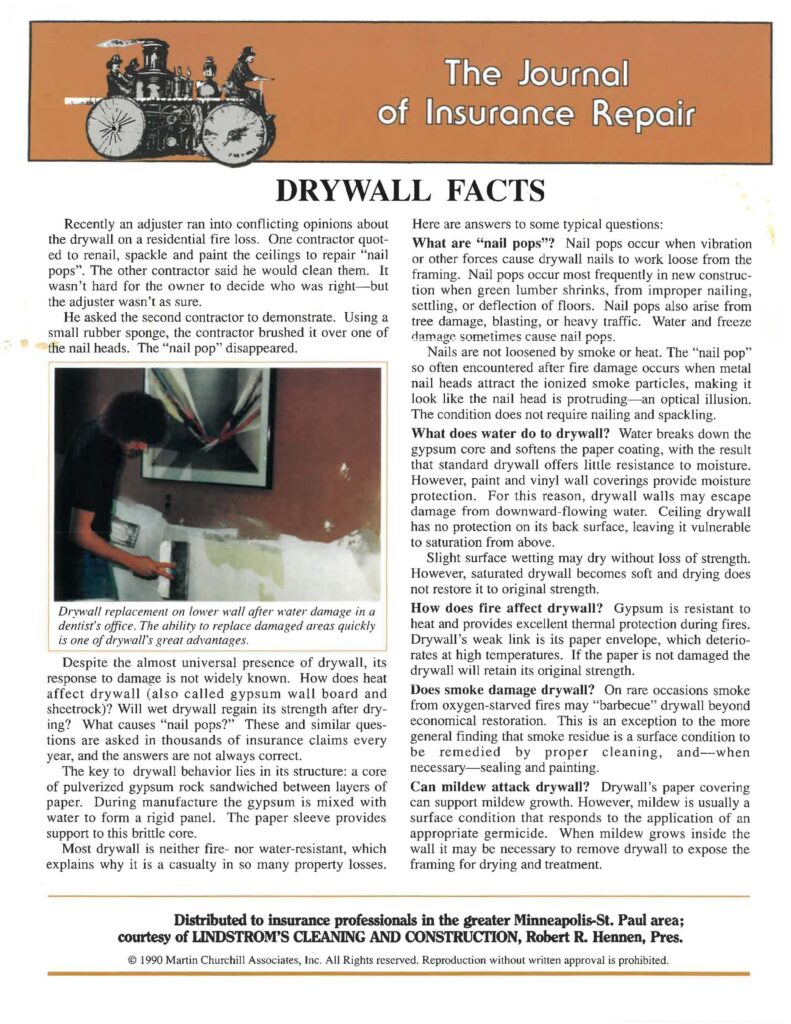 drywall facts